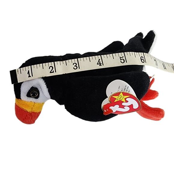 Ty Beanie Baby Puffer The Puffin 1997 Retired Plush Toy NWT MWMT Collectible - Picture 7 of 13